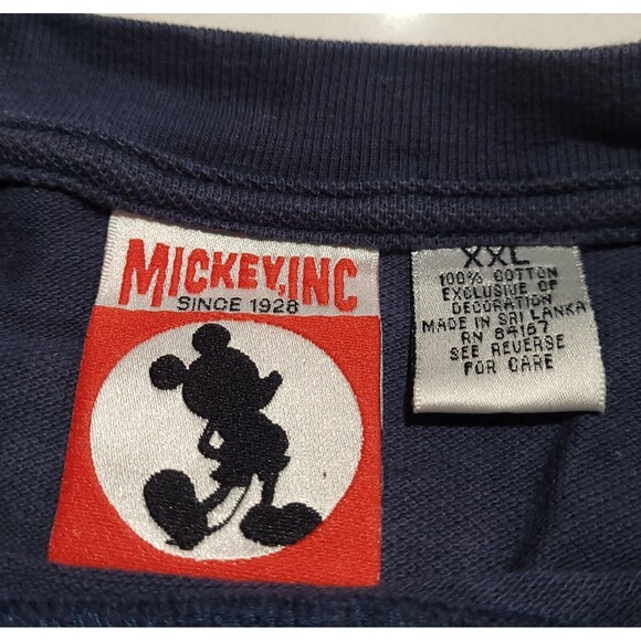 Vintage Mickey Inc Embroidered Mickey Mouse Logo Y2K Pocket Disney 2XL EUC - Picture 6 of 7
